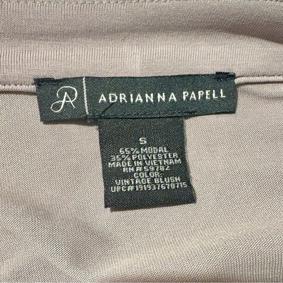 🌺NEW‼️ADRIANNA PAPELL SOFT QUARTER/LONG SLEEVED TUNIC BLOUSE TOP SZ.S NWOT - Picture 3 of 8